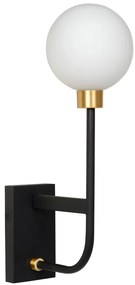 Lucide Berend wandlamp 33W hoog zwart