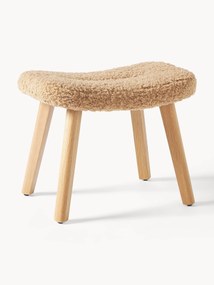 Teddy poef Wing met houten poten
