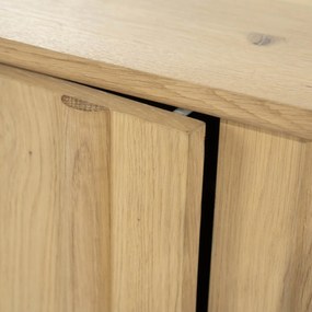 Eleonora Jake Modern Tv-meubel Eikenhout Naturel 183 Cm - 183x47x50cm.