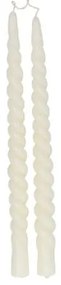 Dinerkaars gedraaid, off white, 29 cm, set van 2