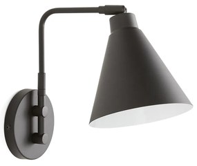 Wandlamp in metaal met verstelbare arm, Hiba