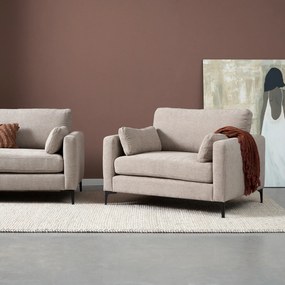 Fauteuil Beige Stof