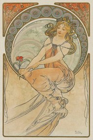 Kunstreproductie The Arts 3, Heavily Distressed, Alfons Mucha