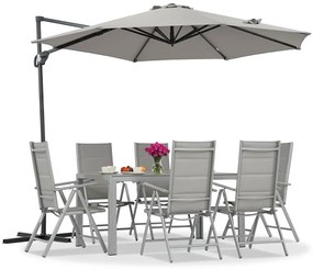 Garden Point Pesaro 3m antraciet tuinparasol