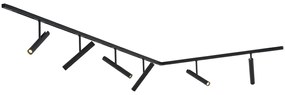 Modern railsysteem zwart met 6 Spot / Opbouwspot / Plafondspots zwart 1-fase - Slimline Avery Modern G9 Binnenverlichting Lamp