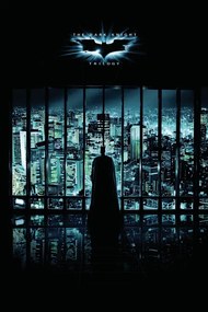 Kunstafdruk The Dark Knight Trilogy - Night City