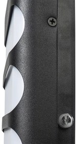 Buitenwandlamp met schemerschakelaar / dag-nacht sensor met bewegingsmelder zwart incl. LED met licht/donker sensor - Gaev Modern IP44 Buitenverlichting