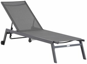 Lifestyle Garden Furniture Ultimate Ligbed Met Wiel Aluminium/textileen Grijs