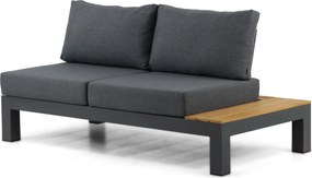 Loungeset 5 personen Aluminium/Teak Grijs Lifestyle Garden Furniture Vittoria