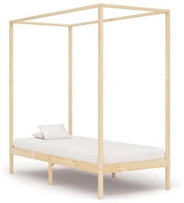 vidaXL Hemelbedframe massief grenenhout 100x200 cm