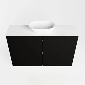 Mondiaz Fowy toiletmeubel 80cm urban met witte waskom midden en kraangat