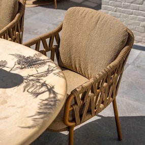 4 Seasons Biarritz tuinset 7-delig amber - Colorado tuintafel 240x105 cm ovaal