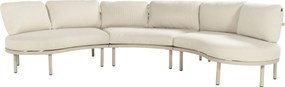 Hoek loungeset 4 personen Aluminium Taupe  Hartman Palma