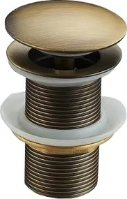 Mexen click-clack plug rond, antiek brons - 79910-30