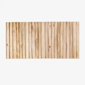 Hoofdbord Voor Bed Van 150 Cm In Teakhout Narel Houtbruin & 150 Cm - Sklum