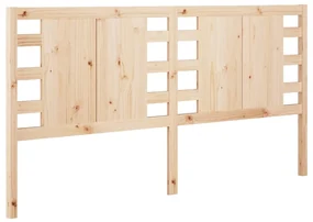 vidaXL Hoofdbord 206x4x100 cm massief grenenhout