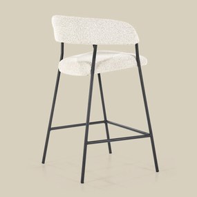 Barkruk Beige Boucle Stof