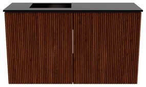Mondiaz Joya 70cm toiletmeubel ruby met wastafel faye links 1 kraangat urban