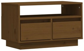 vidaXL Tv-meubel 60x35x37 cm massief grenenhout honingbruin