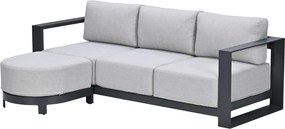 Garden Impressions Malakka loungebank chaise longue - donker grijs