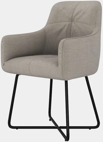 Eetkamerstoel - Arne - stof Bjorn grof geweven creme