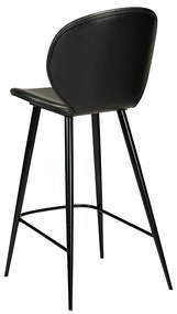Dan-Form Cloud Lage Design Barkruk Zwart Kunstleer