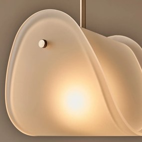 Hanglamp van matglas, MONA, ontwerp: Emmanuel Gallina