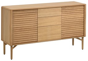 Kave Home Lenon Eiken Retro Dressoir - 155x45x86cm.