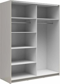 Kledingkast Livevaro 111, Kasjmier, 196x183x60cm, 156.3 kg, Kledingkast deuren: Schuivend, Aantal planken: 5, Aantal planken: 5