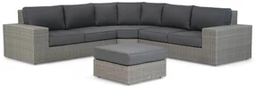 Hoek loungeset 5 personen Wicker Grijs Garden Collections Oxford