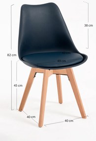 Pakket van 4 Synk Basic stoelen