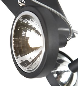 Design Spot / Opbouwspot / Plafondspot zwart 2-lichts verstelbaar - Nox Modern G9 Binnenverlichting Lamp