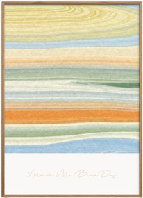 Ingelijste digitale print Marble Me Beach Day