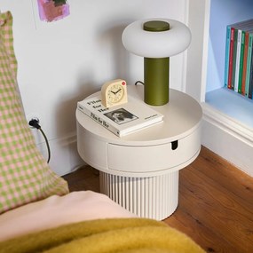 Tafellamp, in ijzer en opaline, H25,6 cm, OMER