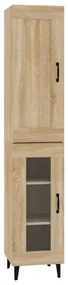 vidaXL Hoge kast 35x34x180 cm bewerkt hout sonoma eikenkleurig