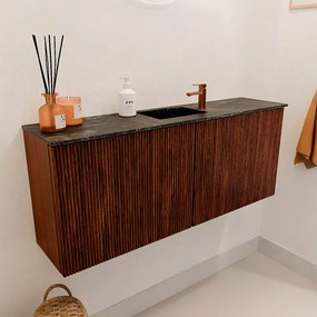 Mondiaz Joya DLux 100cm toiletmeubel ruby met wastafel faye midden 1 kraangat lava