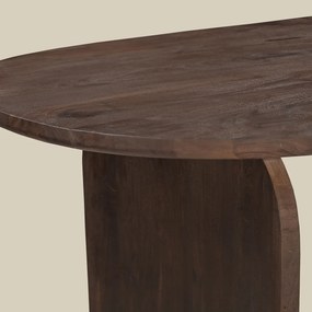 Ovale Eettafel Met Gebogen Poot 200 Cm - 200 X 100cm.