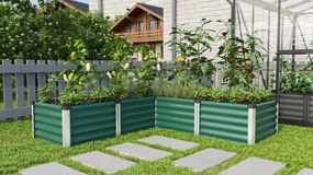 Vitavia Verhoogd zaaibed Linus In&amp;Out 401 M - zeegras/alu - 40,3cm