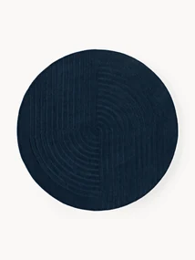 Rond wollen vloerkleed Mason, handgetuft