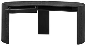 Richmond Interiors Navarino Organisch Bureau Zwart Out - 165 X 65cm.