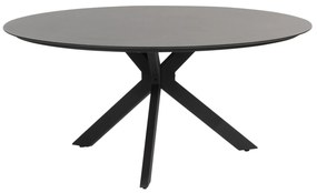 Locarno dining tuintafel 160 cm rond HPL antraciet 4 Seasons Outdoor