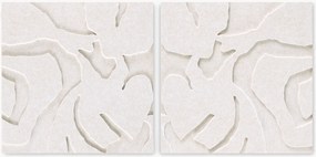 Modulaire akoestische wandkunst Soft Embrace 1+2, 2-delig