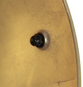 Vloerlamp zwart met goud 42 cm verstelbaar tripod - Magnax