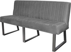 Eetkamerbank - Hengelo - stof Element cementgrijs 23 - 220 cm