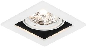 Set van 6 Vierkante inbouwspot wit verstelbaar - Artemis 70