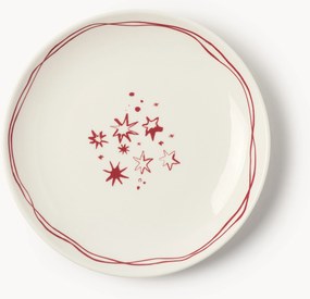 Designer kerstdessertbordjes Clarette van Agathe Marty, 4-delig