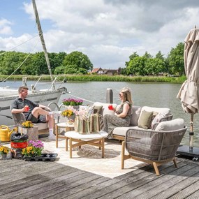 Garden Impressions Aberdeen lounge set 5-delig - grey sand