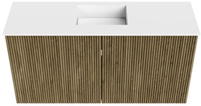 Mondiaz Joya 80cm toiletmeubel dusk met wastafel faye midden zonder kraangat talc