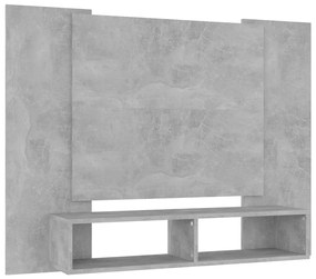 vidaXL Tv-wandmeubel 120x23,5x90 cm spaanplaat betongrijs