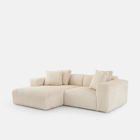XL corduroy hoekbank links, LIORA